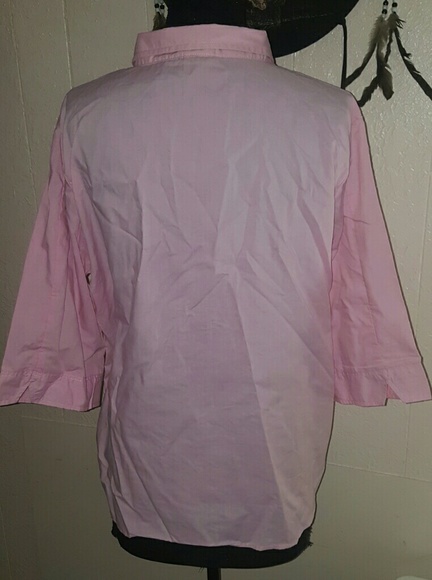 American Sweetheart Pink Button Blouse - Picture 3 of 5